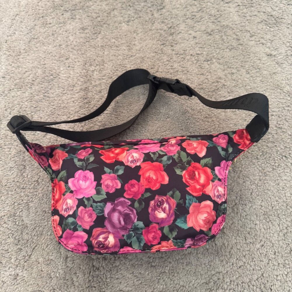 Juicy Couture Fanny Pack Floral Pink Belt Bag Charms - Picture 2 of 12